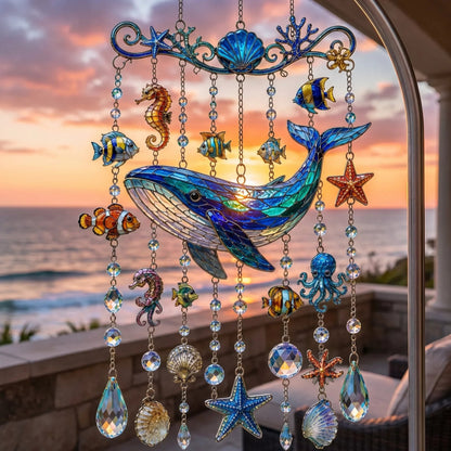 🐋 Ocean-Themed Wind Chime – Bring the Ocean Glow to Your Garden (📦Buy 2 Free Shipping)
