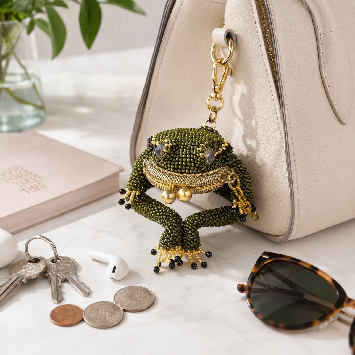 🐸Hand-made Charming Frog Coin Purse