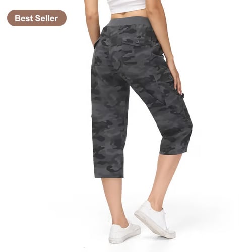 ✨✨Women's Lightweight Hiking Capris: Quick-Dry, 6 Pockets, Loose Fit