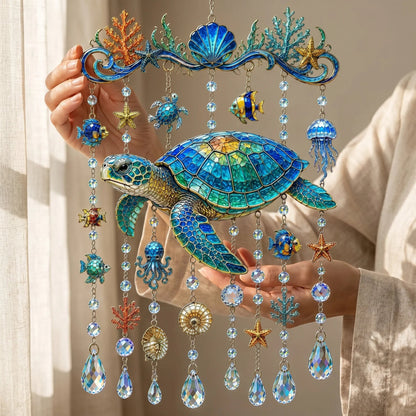 🐋 Ocean-Themed Wind Chime – Bring the Ocean Glow to Your Garden (📦Buy 2 Free Shipping)