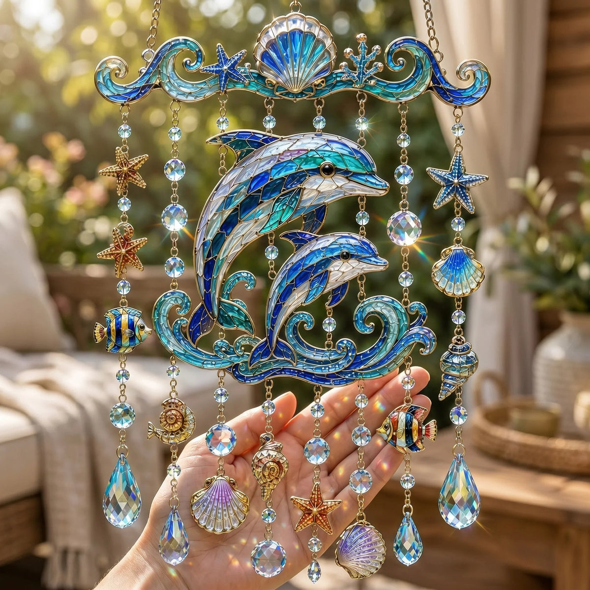 🐋 Ocean-Themed Wind Chime – Bring the Ocean Glow to Your Garden (📦Buy 2 Free Shipping)
