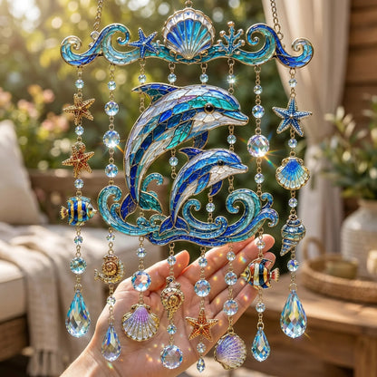 🐋 Ocean-Themed Wind Chime – Bring the Ocean Glow to Your Garden (📦Buy 2 Free Shipping)