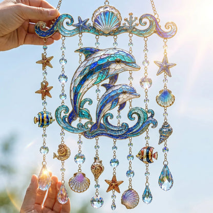 🐋 Ocean-Themed Wind Chime – Bring the Ocean Glow to Your Garden (📦Buy 2 Free Shipping)