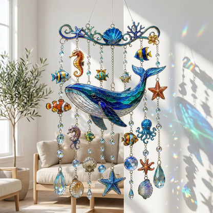 🐋 Ocean-Themed Wind Chime – Bring the Ocean Glow to Your Garden (📦Buy 2 Free Shipping)