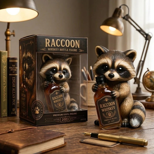 The Viking Striker: Sky Blue "Golden Boot" Raccoon Whiskey Premium Vinyl Figure
