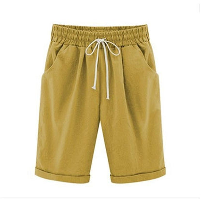 🔥🔥Limited time sale  Women's Casual Loose-Fit Cotton Summer Shorts with Pockets
