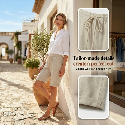 ✨Women's Casual Cotton & Linen Cropped Pants