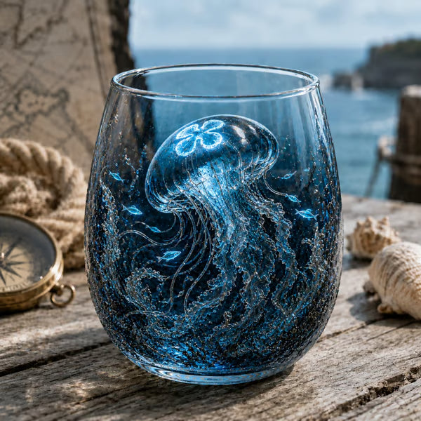 🔥Release The Kraken Pirate Glass Collection🏴‍☠️ — 3-Piece Legendary Ocean Treasure Set