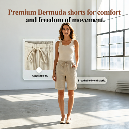 ✨Women's Casual Cotton & Linen Cropped Pants