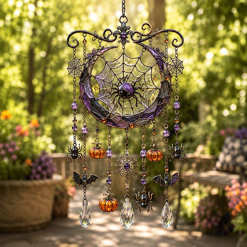 🔥 New Arrival Launch Sale - 50% OFF —Halloween Glass Suncatcher Wind Chime