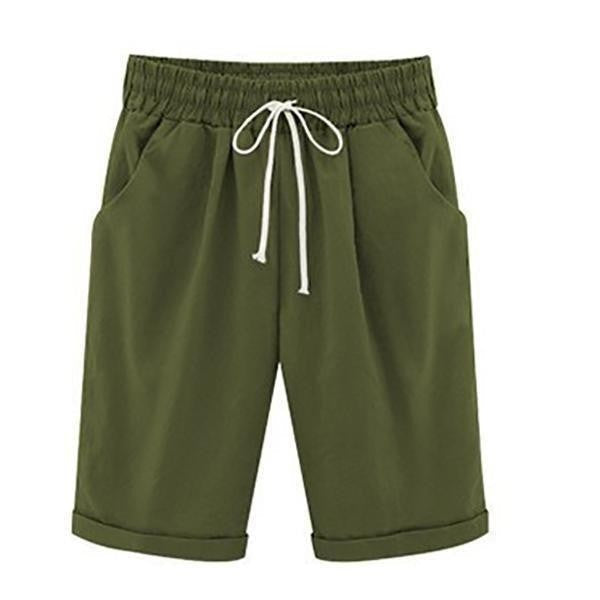 🔥🔥Limited time sale  Women's Casual Loose-Fit Cotton Summer Shorts with Pockets