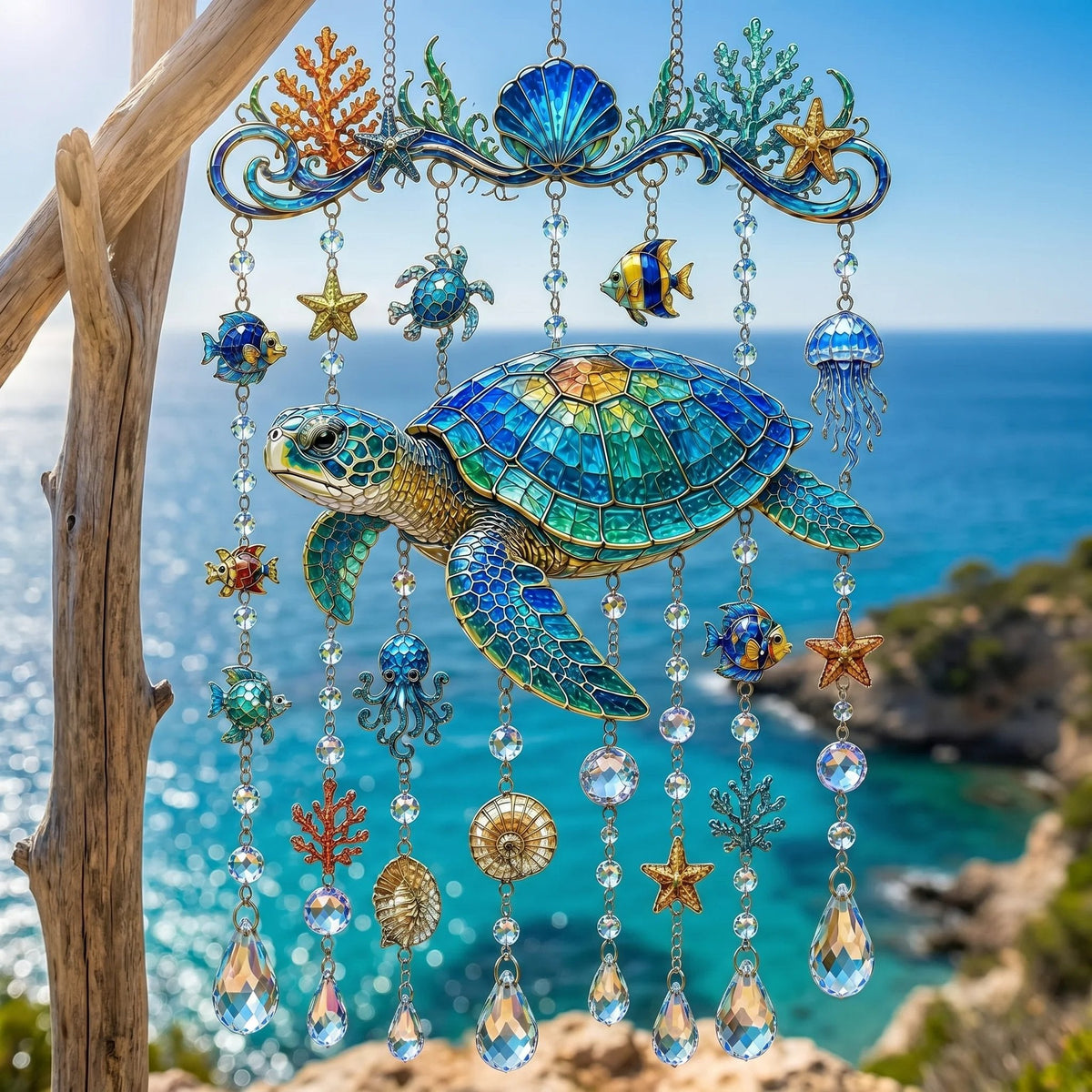 🐋 Ocean-Themed Wind Chime – Bring the Ocean Glow to Your Garden (📦Buy 2 Free Shipping)