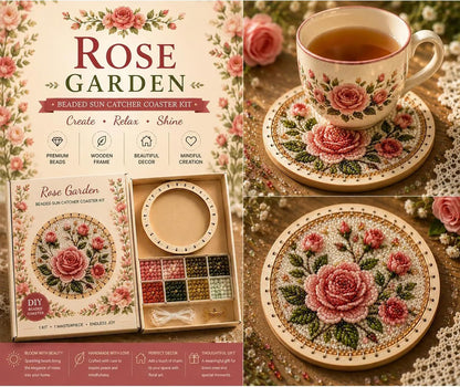 ✨Handcrafted Beaded Coaster Kit Collection - Create Beautiful Coasters Inspired by Nature