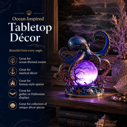 💥🏆Last Day 50% OFF – 🐙 Deep Sea Octopus Crystal Ball Lamp