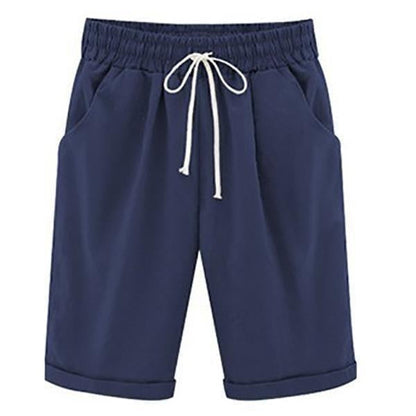 🔥🔥Limited time sale  Women's Casual Loose-Fit Cotton Summer Shorts with Pockets