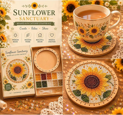 ✨Handcrafted Beaded Coaster Kit Collection - Create Beautiful Coasters Inspired by Nature