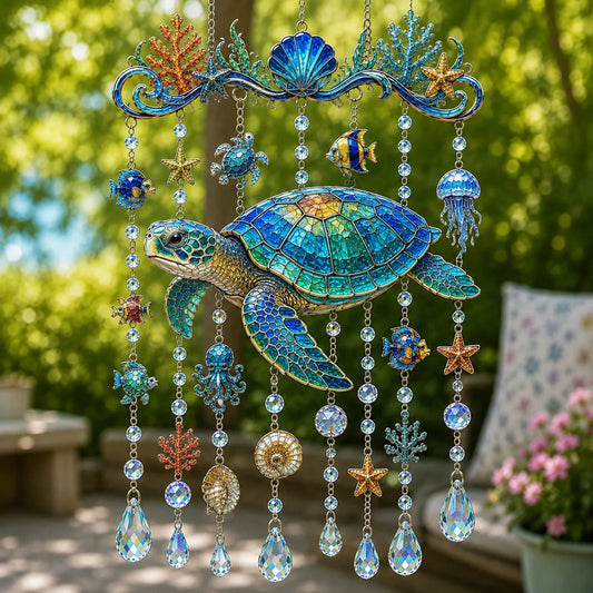 🐋 Ocean-Themed Wind Chime – Bring the Ocean Glow to Your Garden (📦Buy 2 Free Shipping)