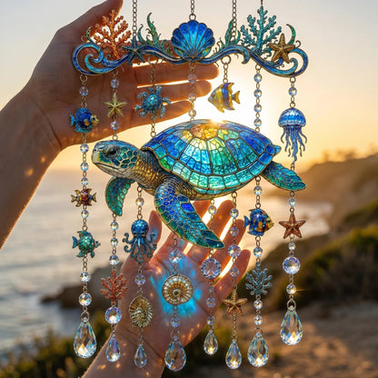 🐋 Ocean-Themed Wind Chime – Bring the Ocean Glow to Your Garden (📦Buy 2 Free Shipping)