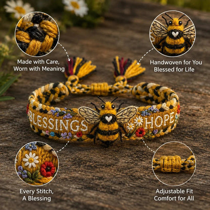 🌼Blessings & Hope 🐝2026 Limited Edition Handmade Honey Bee Woven Bracelet