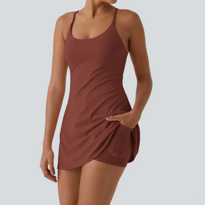 🔥🔥🔥Promotion Day💥Backless Sleeveless Dresses With Pockets