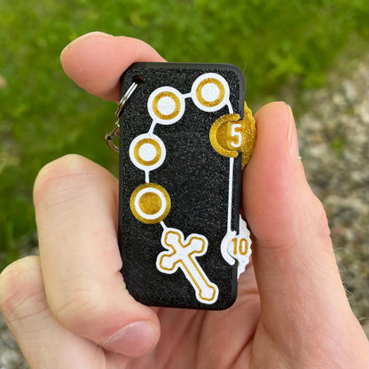 ✝️ Rosary Counter Fidget Keychain | Portable Prayer Clicker for Daily Devotion & Faith Gifts 🙏