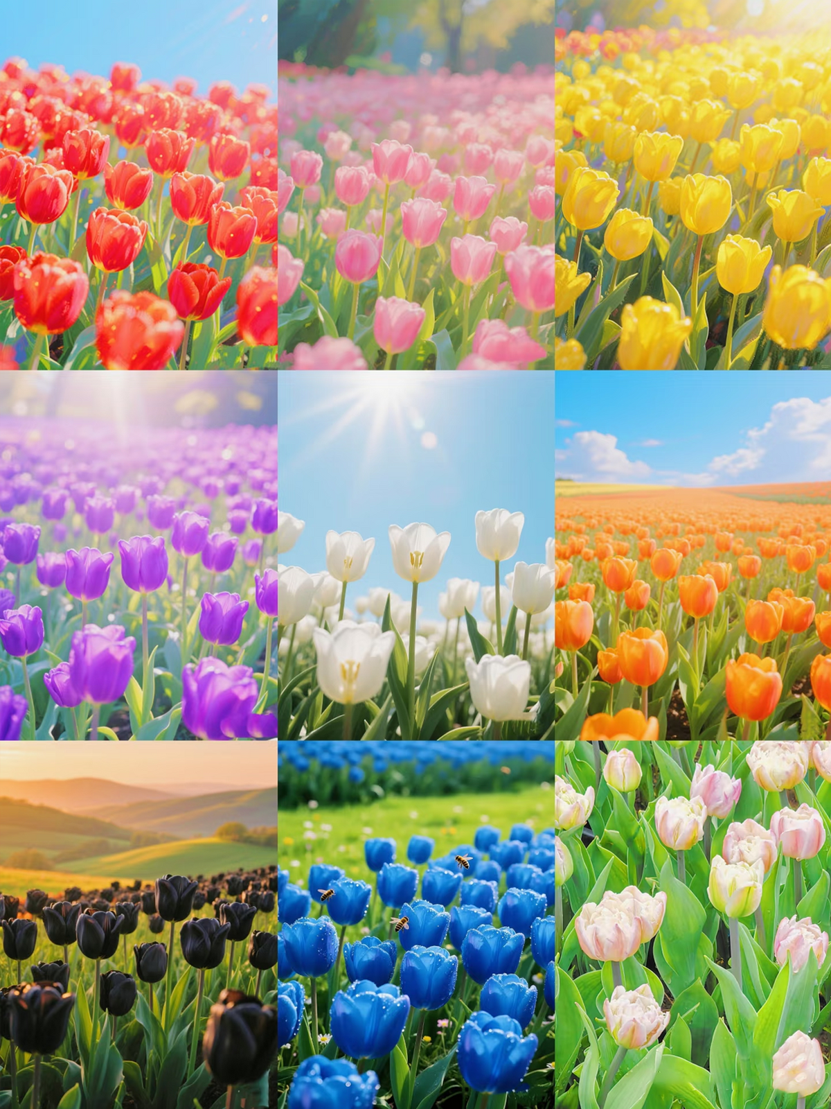 🌷 Rare Flame Bird Tulips - Bulb Plants
