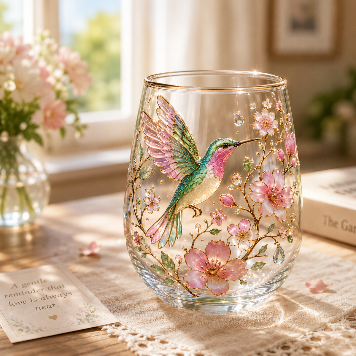 🌸🌿 Limited Edition 2026 Garden Morning Bliss Glass Tea Cup☀️☕
