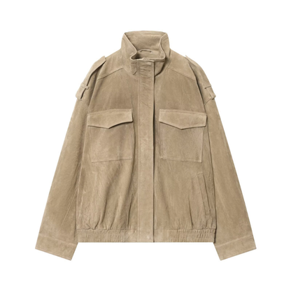 ✨WYNTER™ – Suede Texture Bomber Jacket
