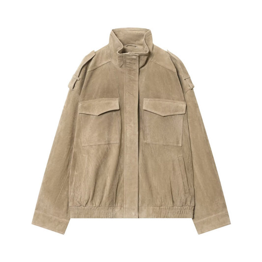 ✨WYNTER™ – Suede Texture Bomber Jacket