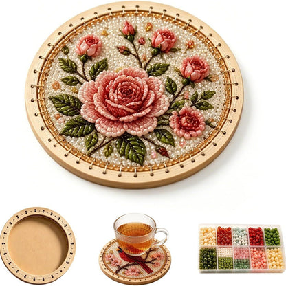✨Handcrafted Beaded Coaster Kit Collection - Create Beautiful Coasters Inspired by Nature