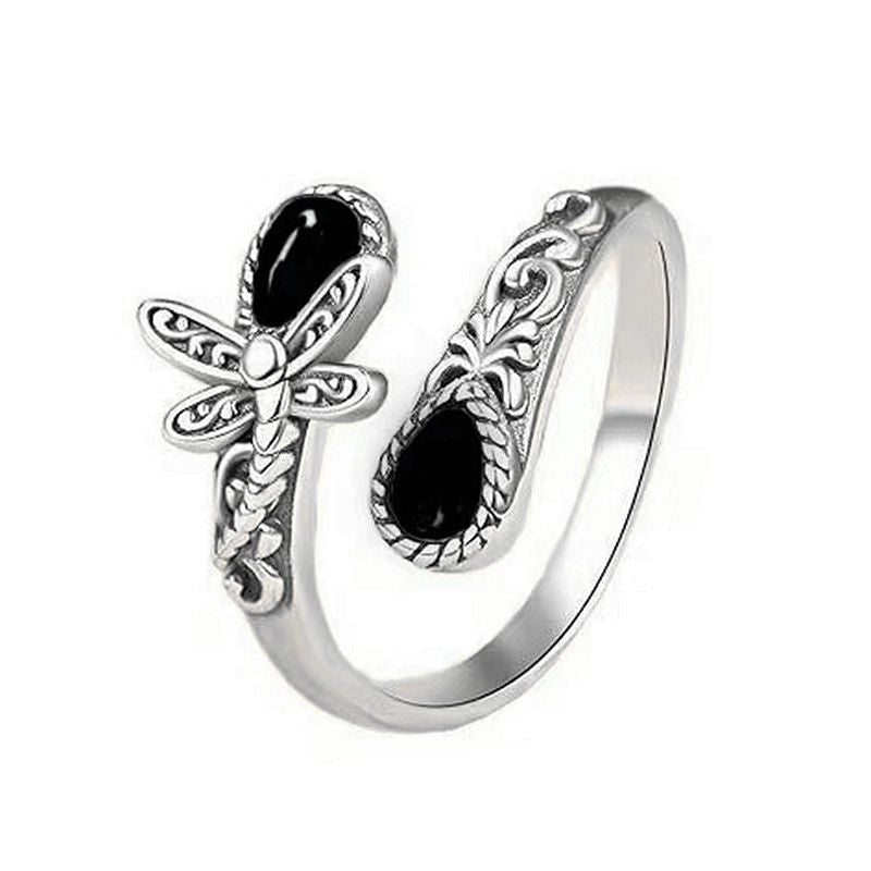 💥 BUT 2 GET 10% OFF 💥Moonstone Bloom Ring | Vintage Style • Adjustable Fit • Timeless Elegance
