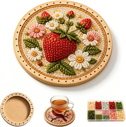 ✨Handcrafted Beaded Coaster Kit Collection - Create Beautiful Coasters Inspired by Nature
