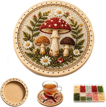 ✨Handcrafted Beaded Coaster Kit Collection - Create Beautiful Coasters Inspired by Nature