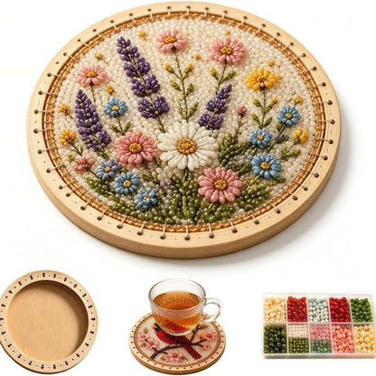 ✨Handcrafted Beaded Coaster Kit Collection - Create Beautiful Coasters Inspired by Nature