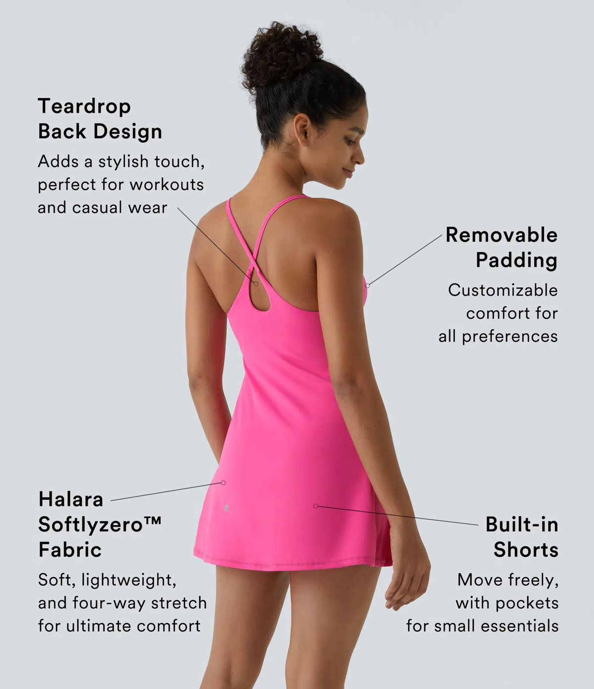 🔥🔥🔥Promotion Day💥Backless Sleeveless Dresses With Pockets