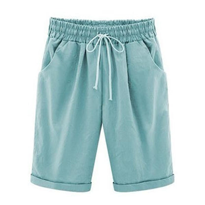 🔥🔥Limited time sale  Women's Casual Loose-Fit Cotton Summer Shorts with Pockets