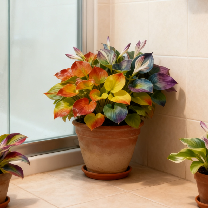 ✨“Dreamlight Rainbow Hosta — Where Nature Glows in Every Shade”