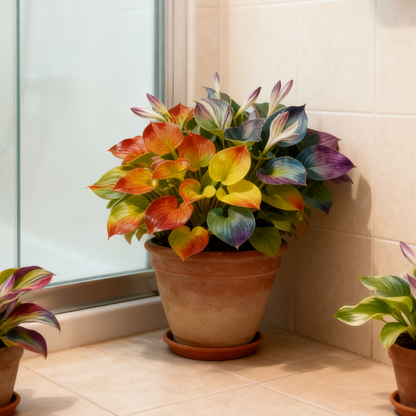 ✨“Dreamlight Rainbow Hosta — Where Nature Glows in Every Shade”