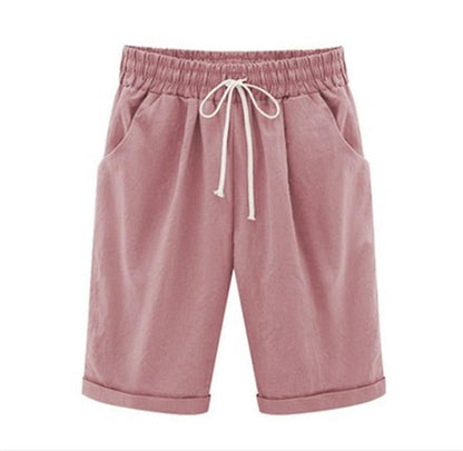 🔥🔥Limited time sale  Women's Casual Loose-Fit Cotton Summer Shorts with Pockets
