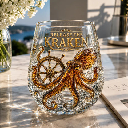 🔥Release The Kraken Pirate Glass Collection🏴‍☠️ — 3-Piece Legendary Ocean Treasure Set