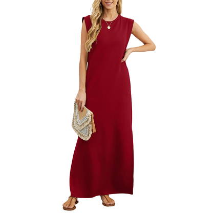 ✨Lucia – Classic Loose Sleeveless Beach Maxi Dress