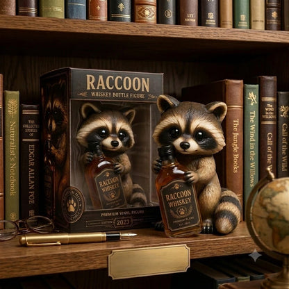 The Viking Striker: Sky Blue "Golden Boot" Raccoon Whiskey Premium Vinyl Figure