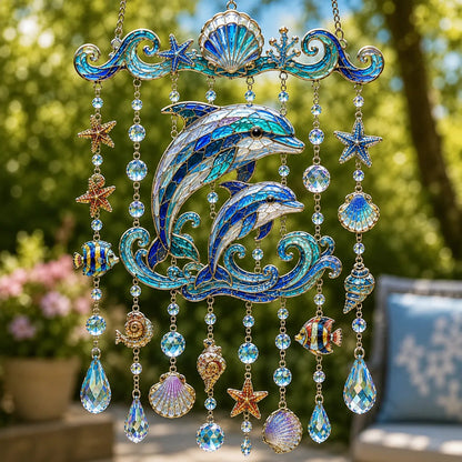 🐋 Ocean-Themed Wind Chime – Bring the Ocean Glow to Your Garden (📦Buy 2 Free Shipping)