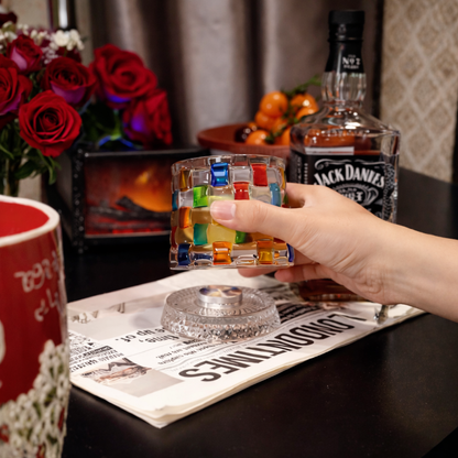 MosaicSpin Rotating Drink Glasses