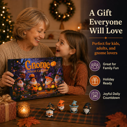 🎃 Last Day 49% OFF - 24 Days of Halloween Gnome Surprise Figures Advent Calendar Box
