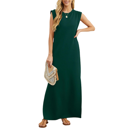 ✨Lucia – Classic Loose Sleeveless Beach Maxi Dress