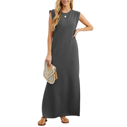 ✨Lucia – Classic Loose Sleeveless Beach Maxi Dress