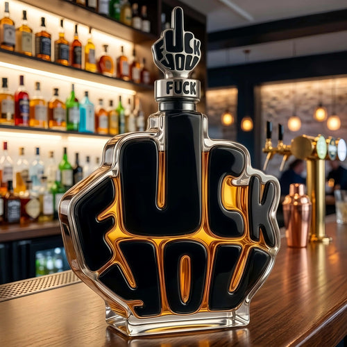 Novelty Middle Finger Whiskey Decanter Set
