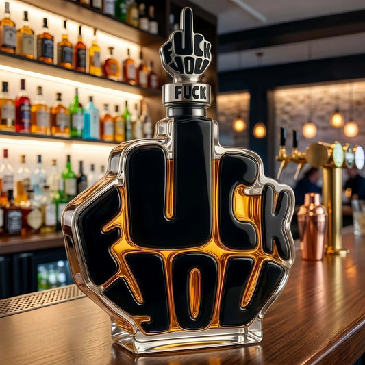 Novelty Middle Finger Whiskey Decanter Set