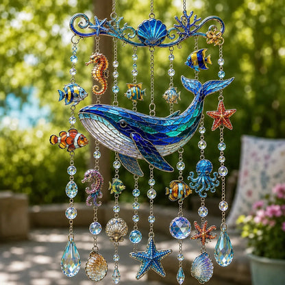 🐋 Ocean-Themed Wind Chime – Bring the Ocean Glow to Your Garden (📦Buy 2 Free Shipping)